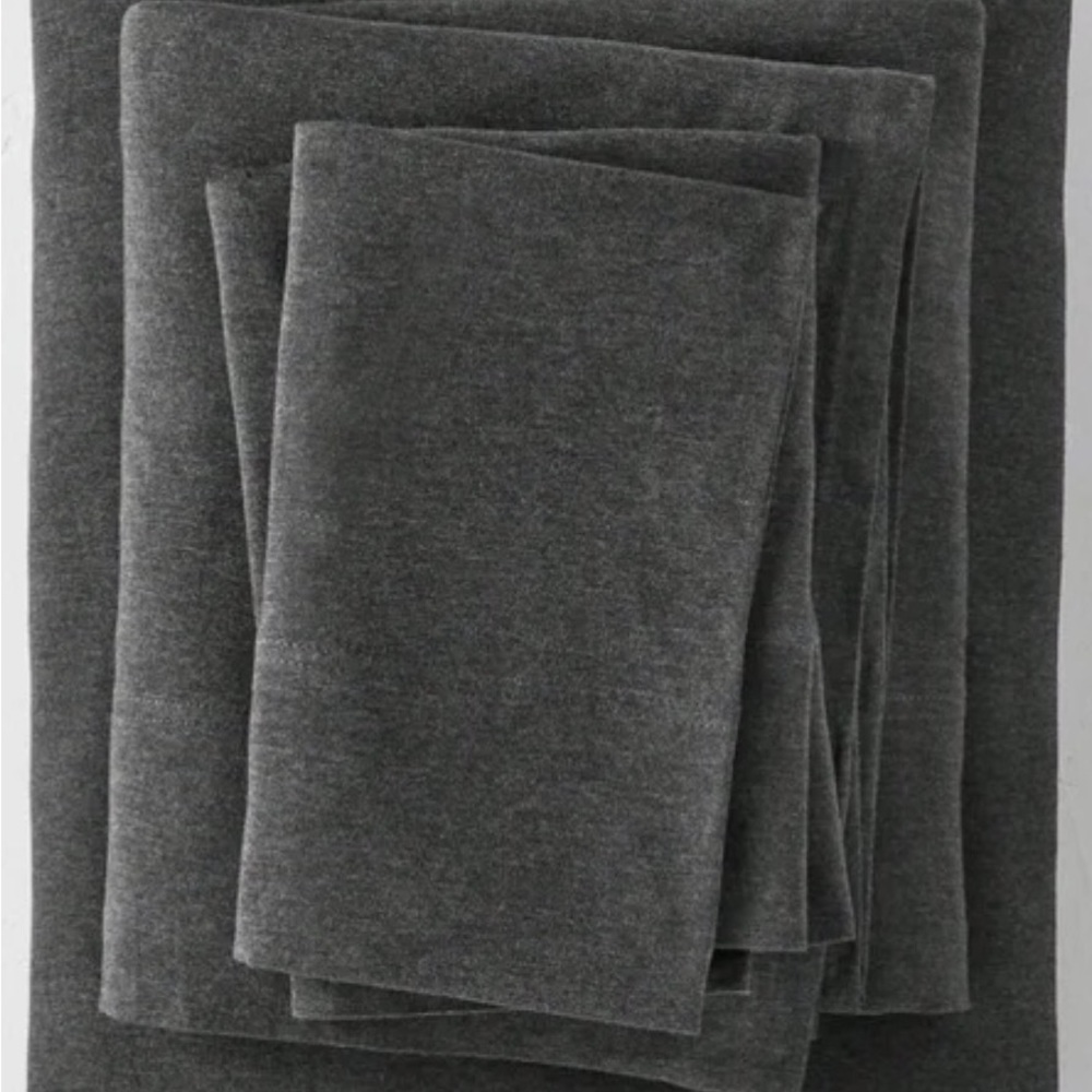 Casaluna Twin sheet set jersey gray - Bedding - Sheets